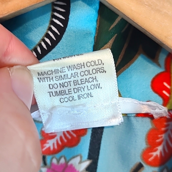 Natori Floral Kimono Sleeve Satin Robe Luxury Maximalist Vacation Lounge Silky - Picture 9 of 9